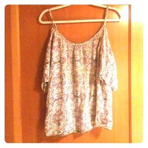 Torrid Cold Shoulder Peasant Top